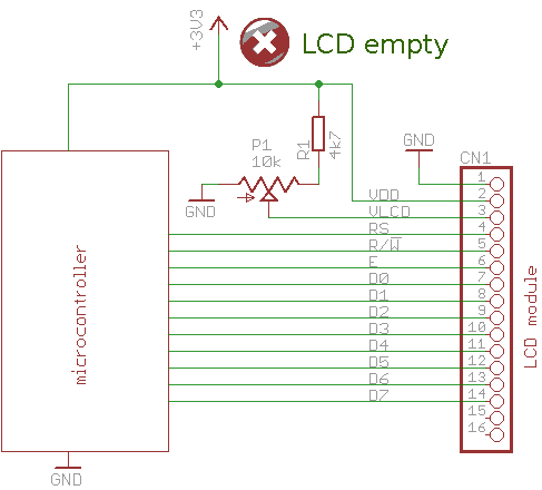 lcd at 3 volts - OK