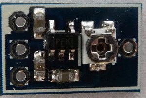 PCB of the LCD bias circuit