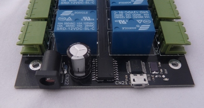 USB relay module connectors