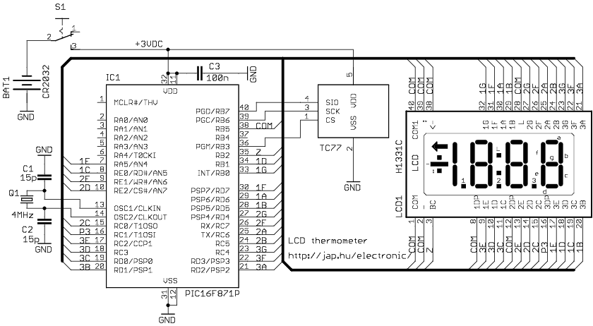 thermometer schematic