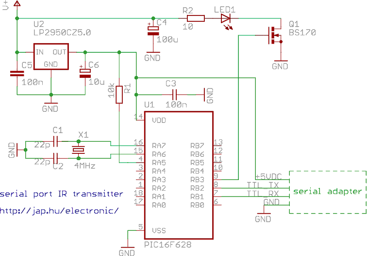 ch340 usb to serial schematic